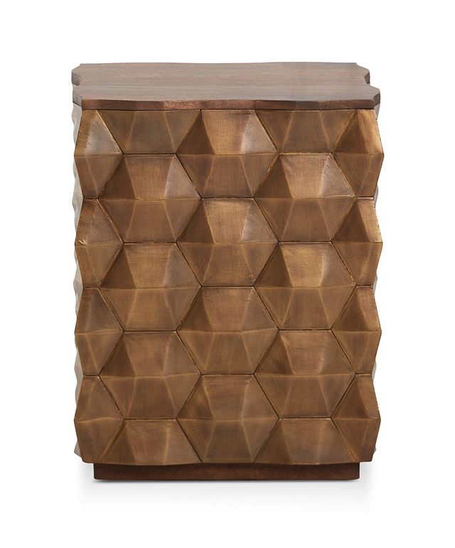 Versie Gold Square End Table