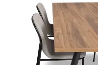 Trento Mid Tone 71" Rectangular Table & 4 Upholstered Chairs