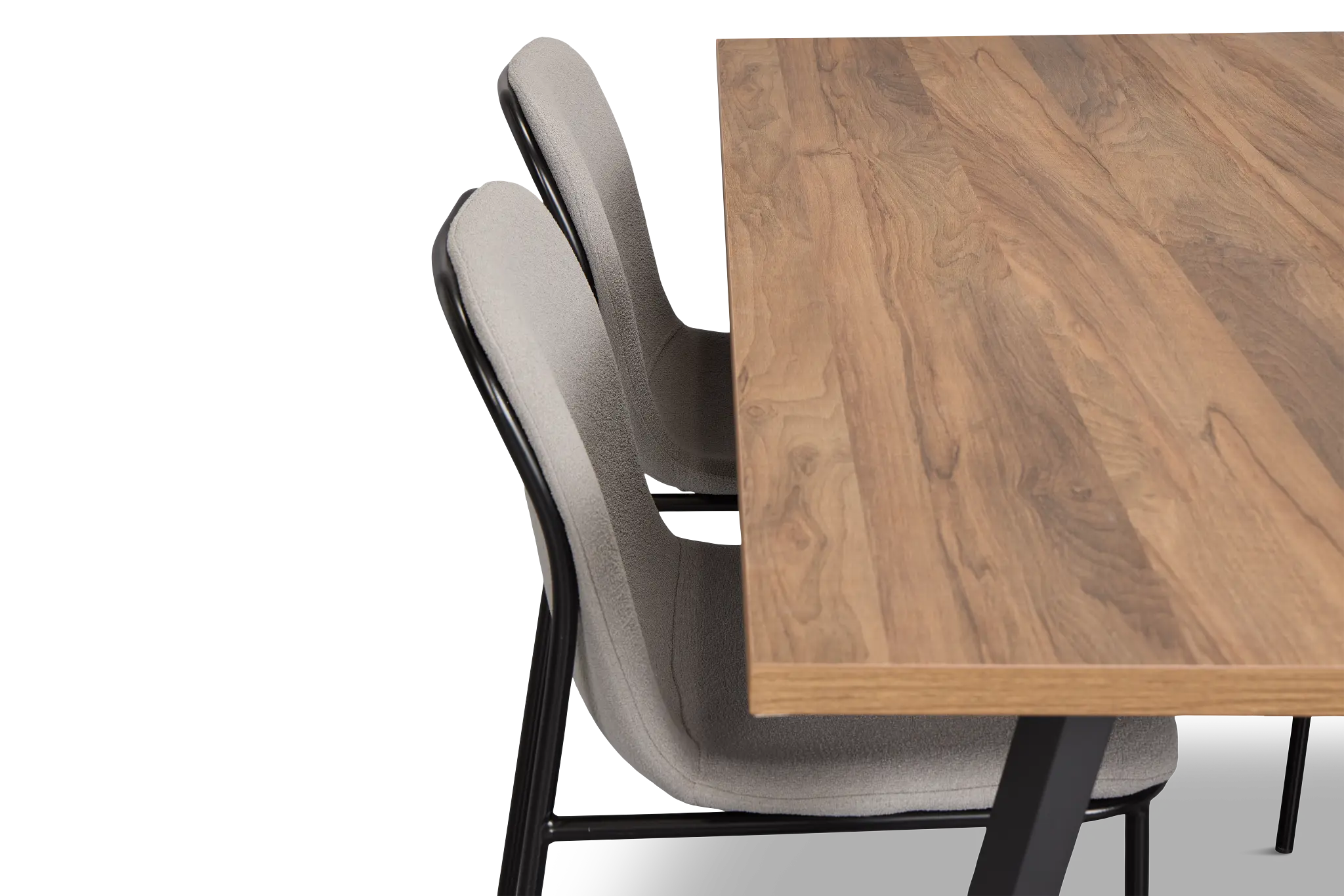 Trento Mid Tone 71" Rectangular Table & 4 Upholstered Chairs Trento Mid Tone 71" Rectangular Table & 4 Upholstered Chairs