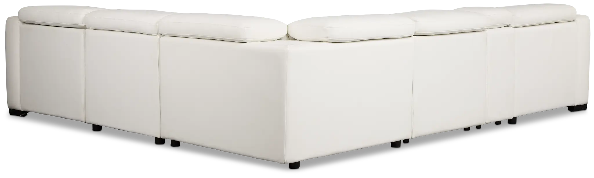 Melody White Storage Small Dual Power Left Chaise Sectional Melody White Storage Small Dual Power Left Chaise Sectional