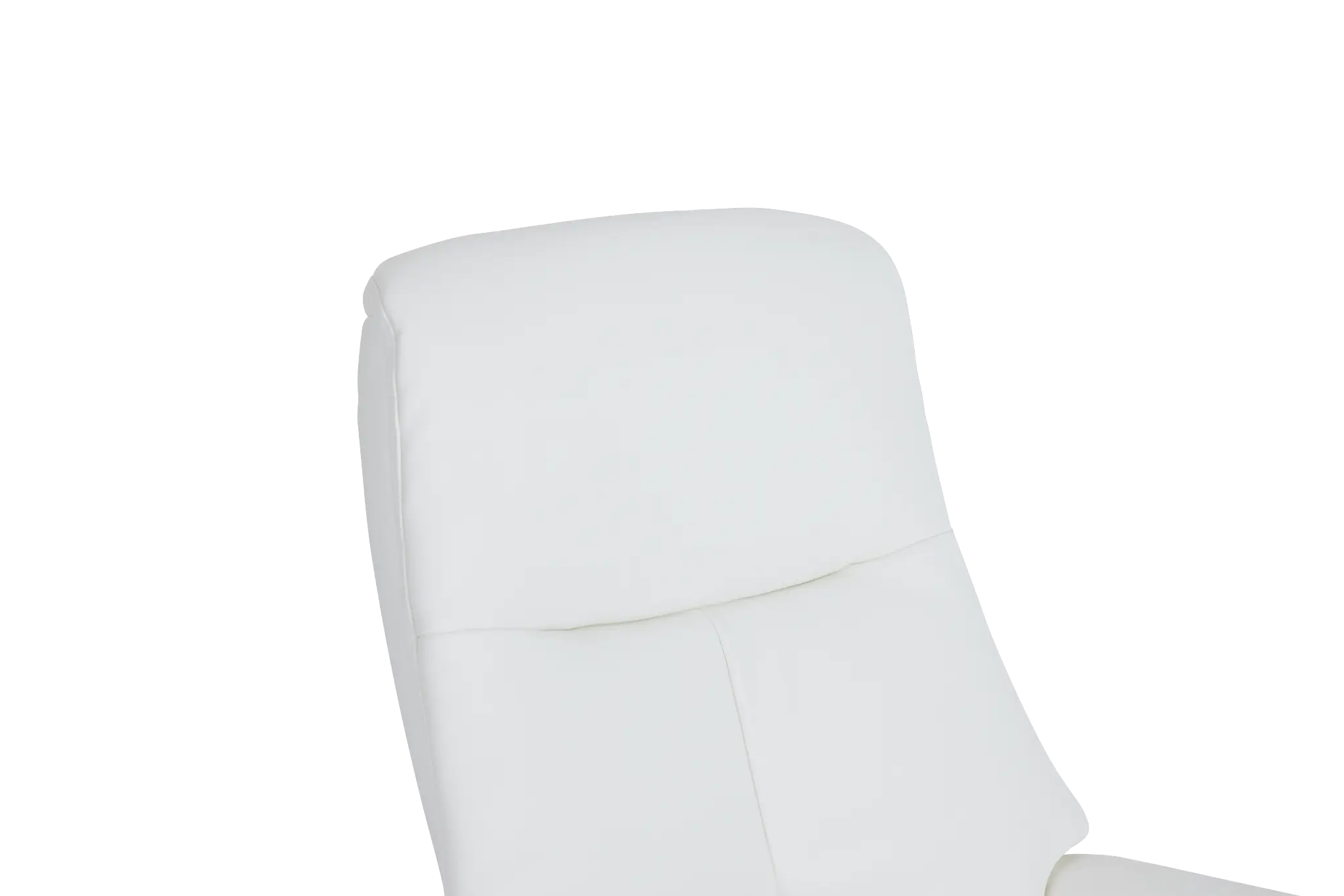 Evans White Micro Recliner & Ottoman Evans White Micro Recliner & Ottoman