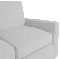 Siesta Suave White Fabric Loveseat