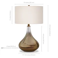 Isolde Brown Glass Table Lamp