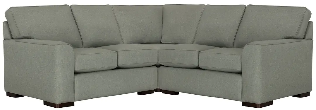 Austin Green Fabric Small Two-arm Sectional Austin Green Fabric Small Two-arm Sectional