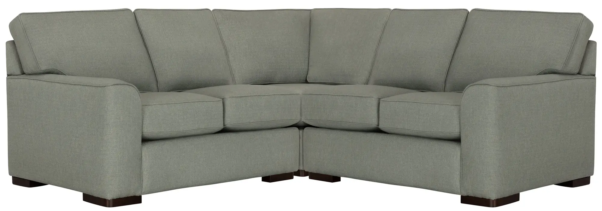 Austin Green Fabric Small Two-arm Sectional Austin Green Fabric Small Two-arm Sectional