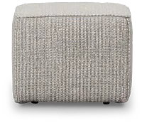 Webcam Gray Fabric Accent Pouf