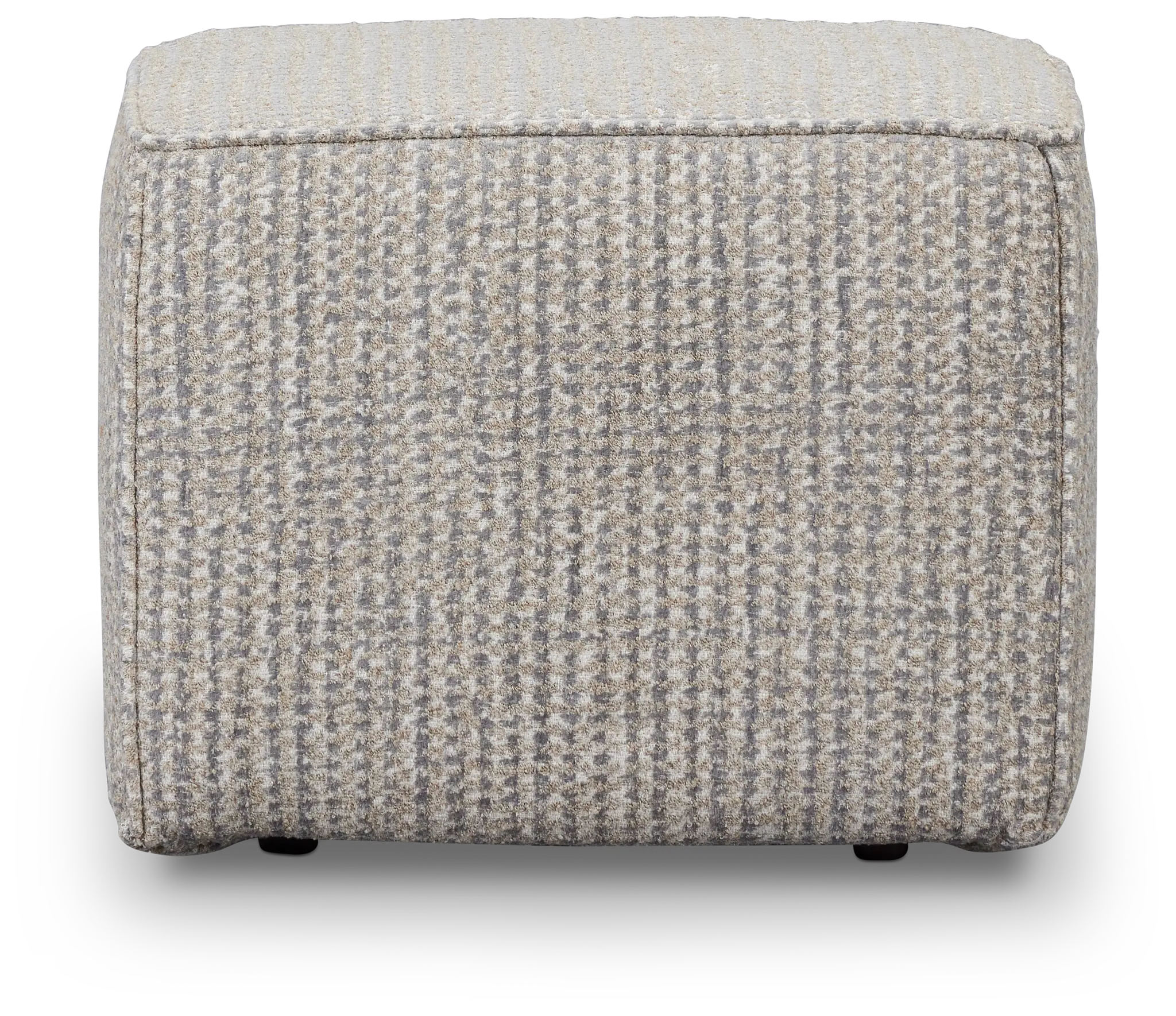 Webcam Gray Fabric Accent Pouf Webcam Gray Fabric Accent Pouf