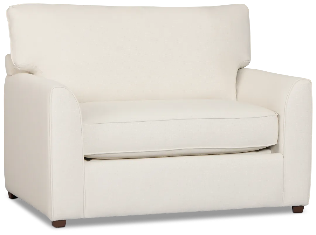 Tate Light Beige Fabric Cooling Memory Foam Sleeper