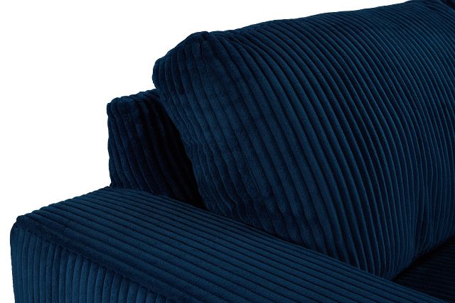 Charlie Dark Blue Fabric Medium Two-arm Sectional
