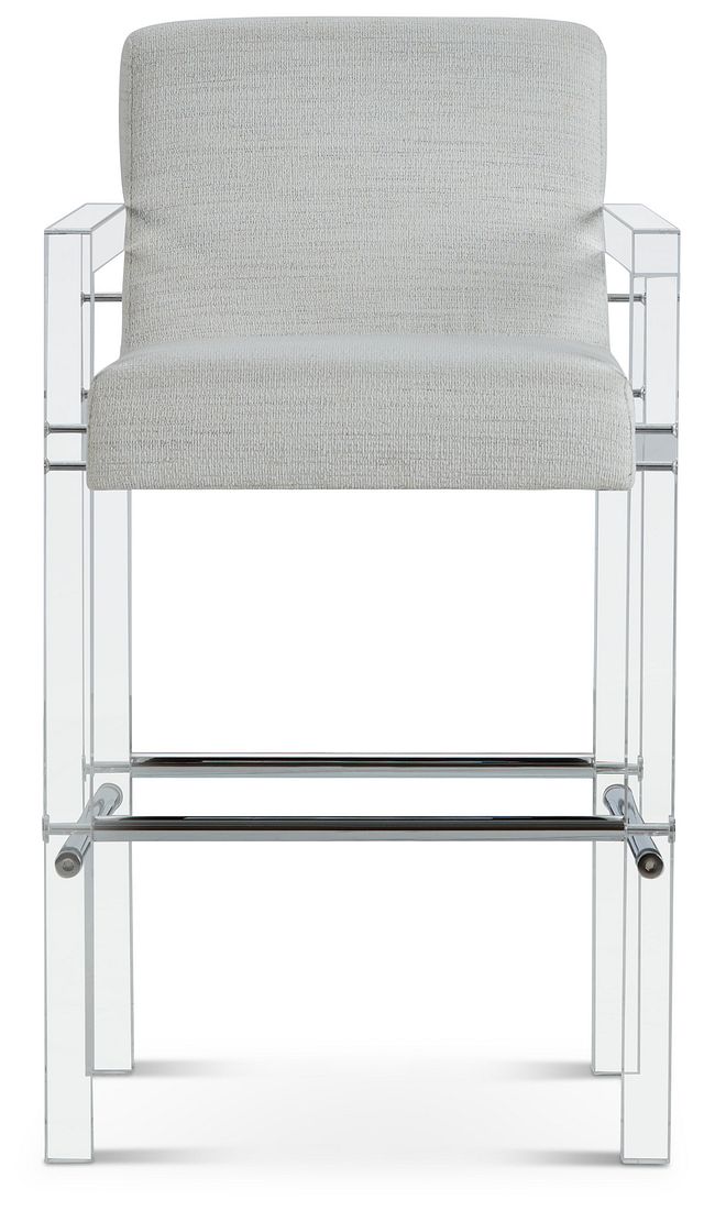 Ocean Drive Whiteacrylic 30" Upholstered Barstool