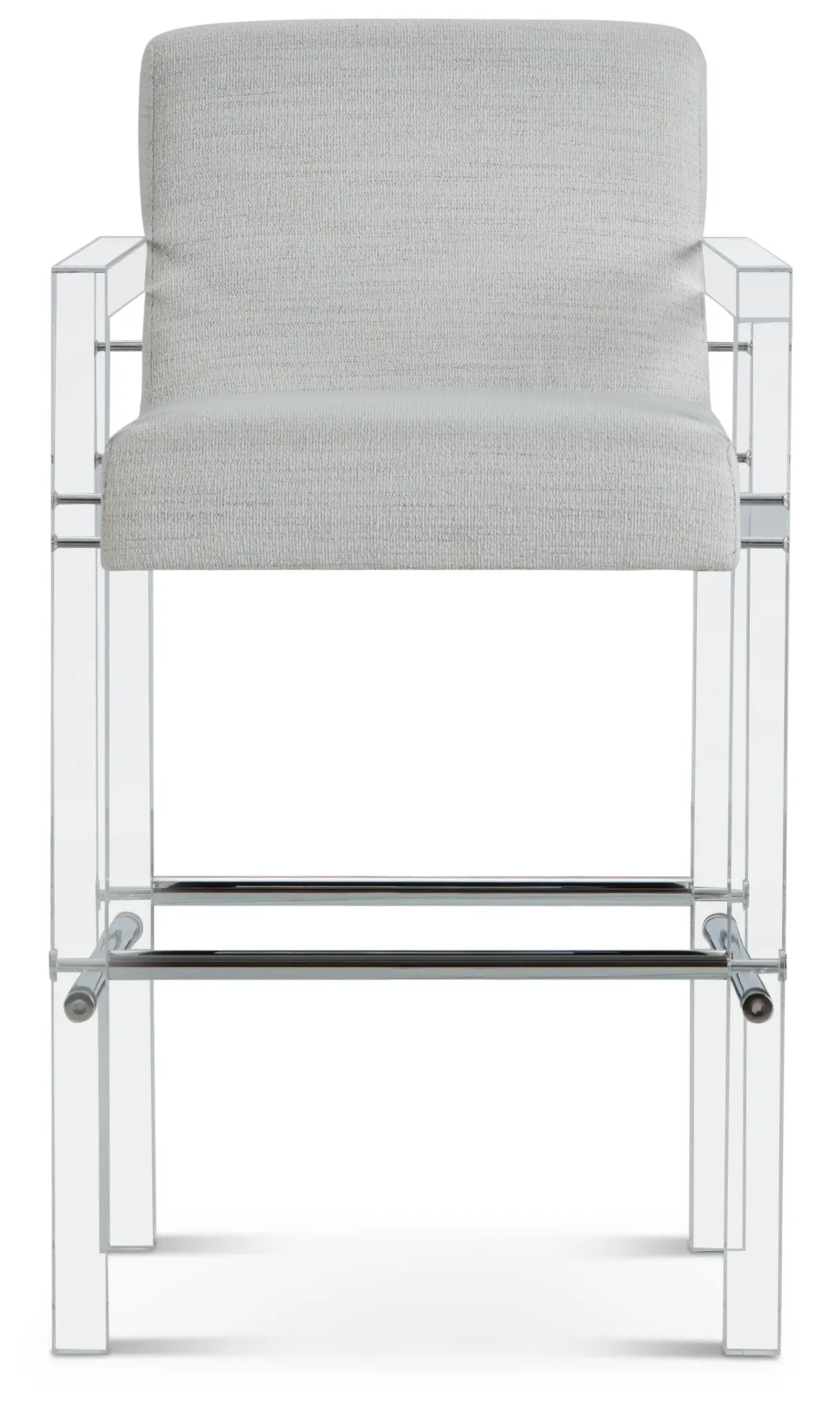 Ocean Drive Whiteacrylic 30" Upholstered Barstool Ocean Drive Whiteacrylic 30" Upholstered Barstool