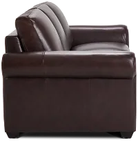 Lincoln Medium Brown Lthr/vinyl Sofa
