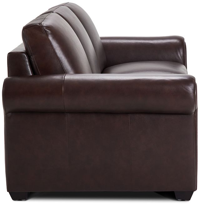 Lincoln Medium Brown Lthr/vinyl Sofa