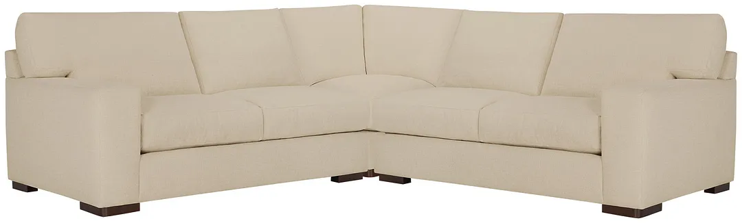 Veronica Khaki Down Small Two-arm Sectional