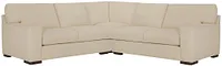 Veronica Khaki Down Small Two-arm Sectional