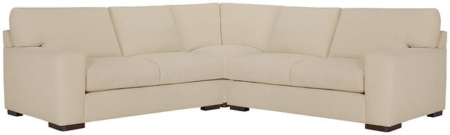 Veronica Khaki Down Small Two-arm Sectional