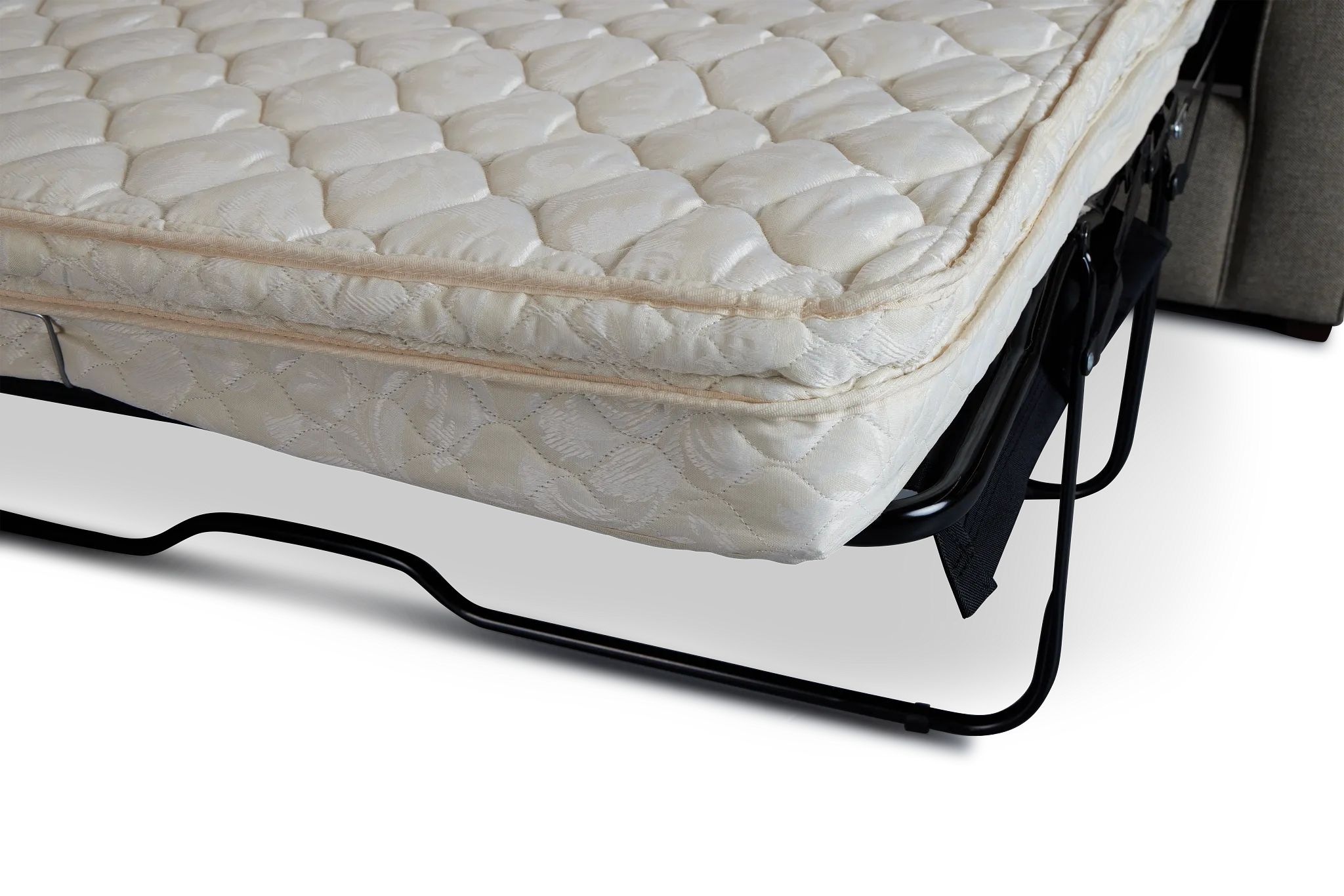 Asheville Brown Fabric Left Chaise Innerspring Sleeper Sectional