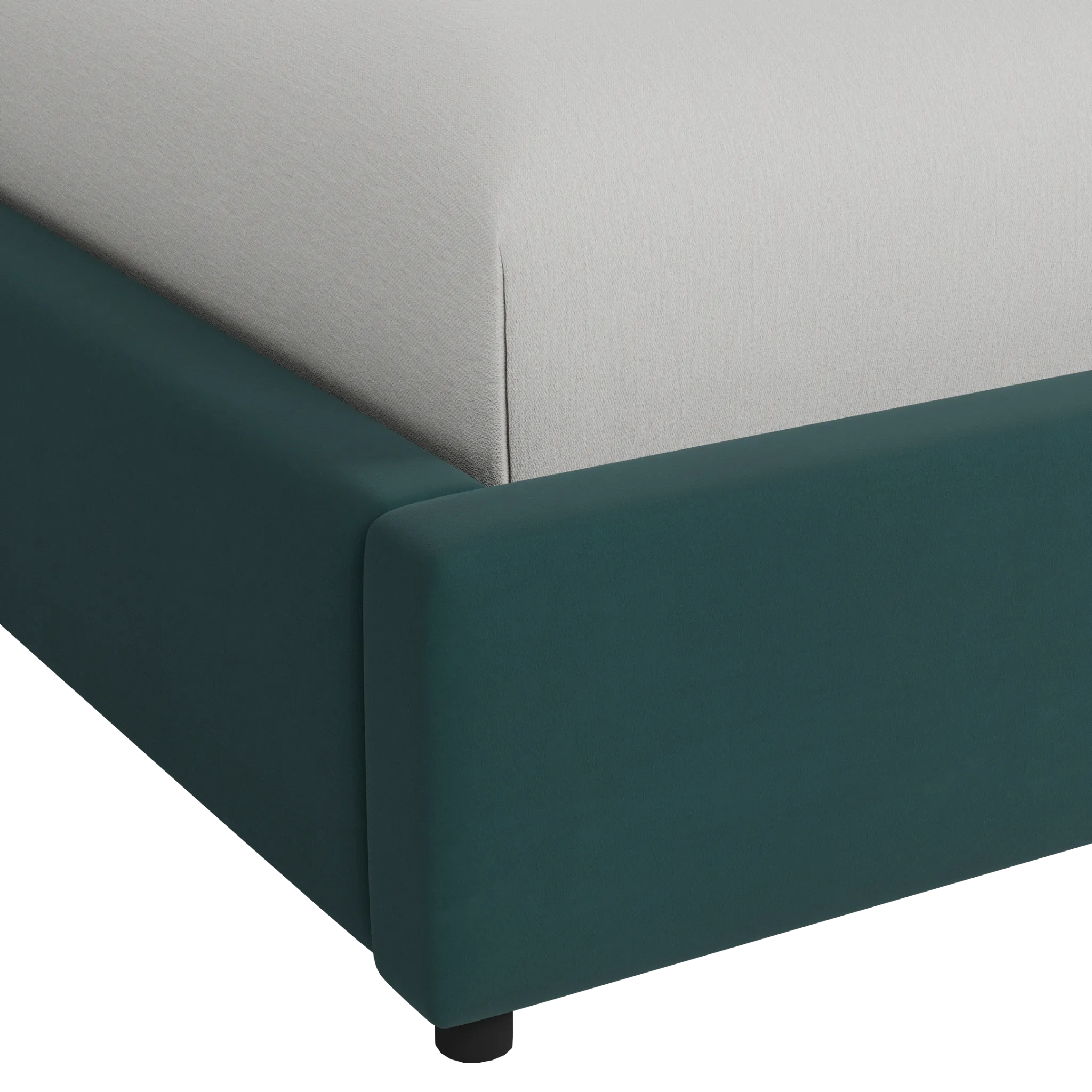 Grayton Joya Green 44" Upholstered Platform Bed