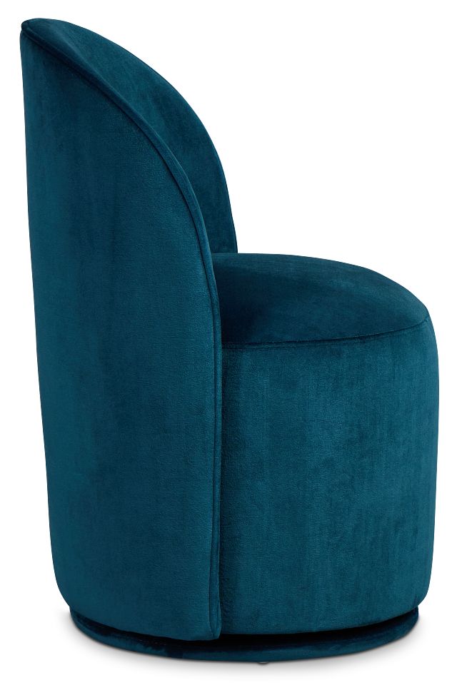 Claude Dark Blue Velvet Upholstered Side Chair