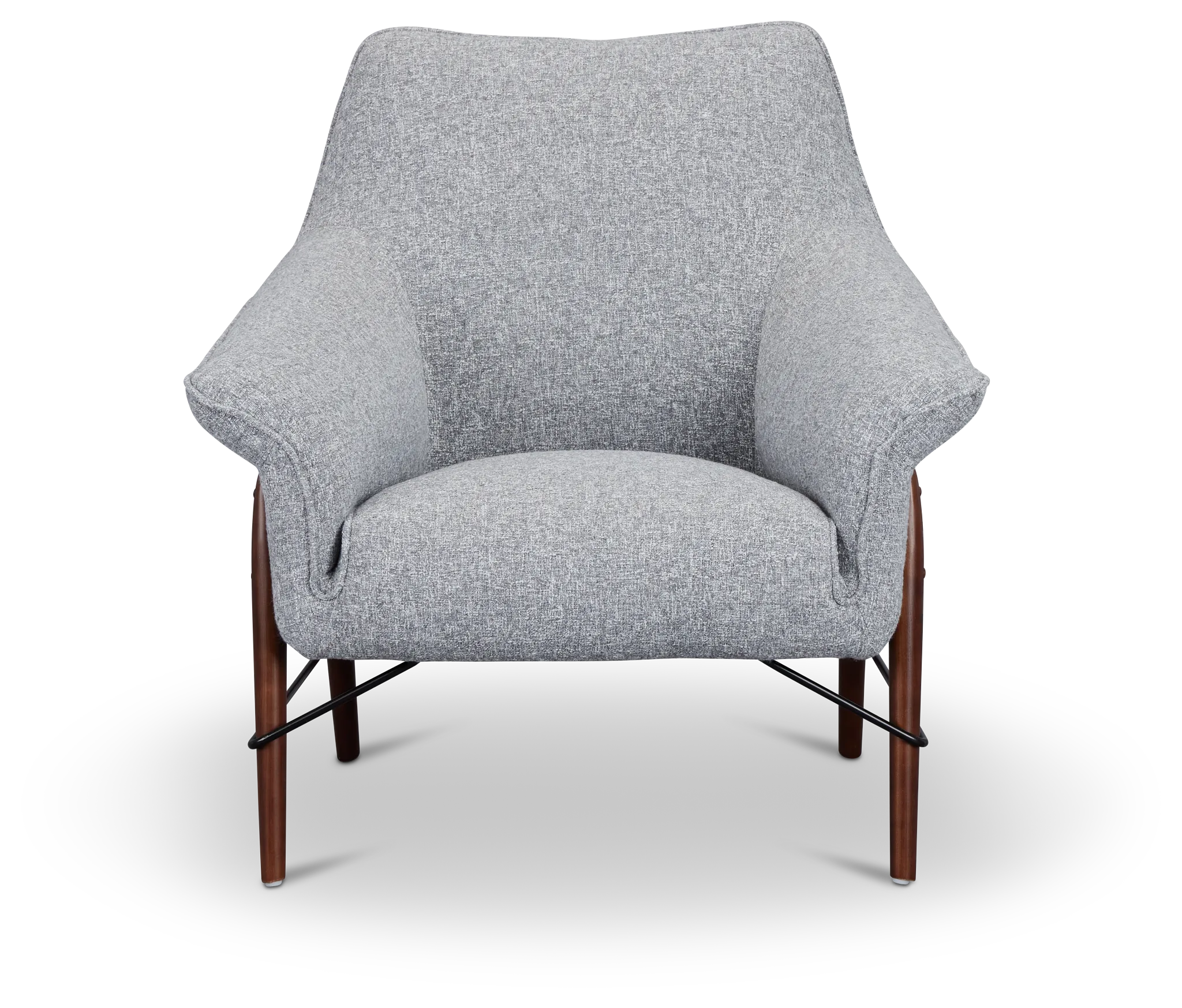 Nathan Dark Gray Fabric Accent Chair