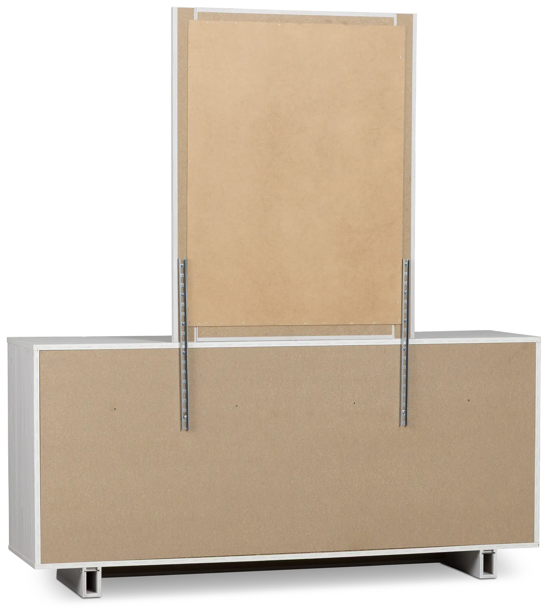 Everett White Dresser & Mirror Everett White Dresser & Mirror