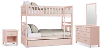 Charleston Pink Bunk Bed Trundle Bedroom