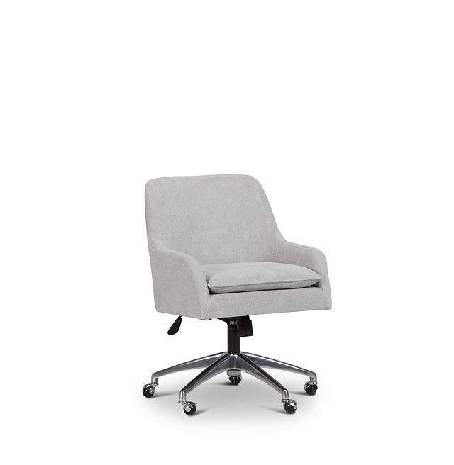 gray upholstered desk chair