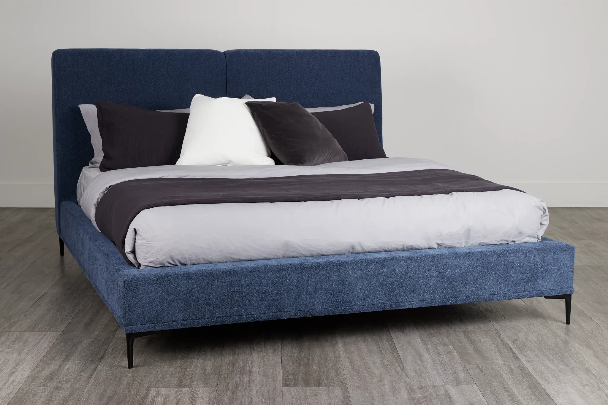 Emit Dark Blue Uph Panel Bed