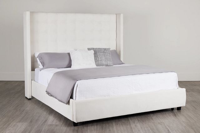 Marco White Uph Platform Storage Bed