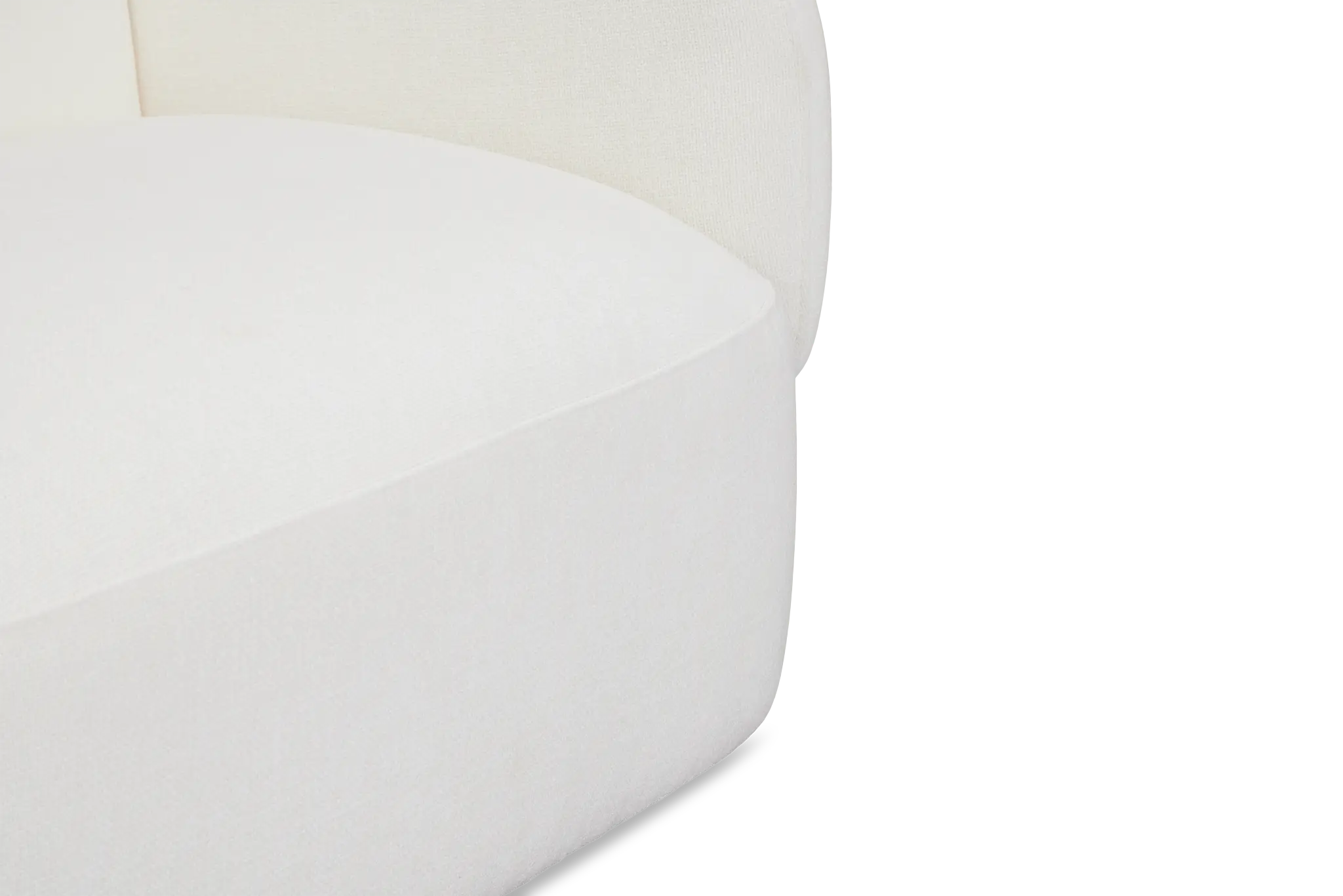 Halsey White Fabric Small Left Cuddler Sectional Halsey White Fabric Small Left Cuddler Sectional