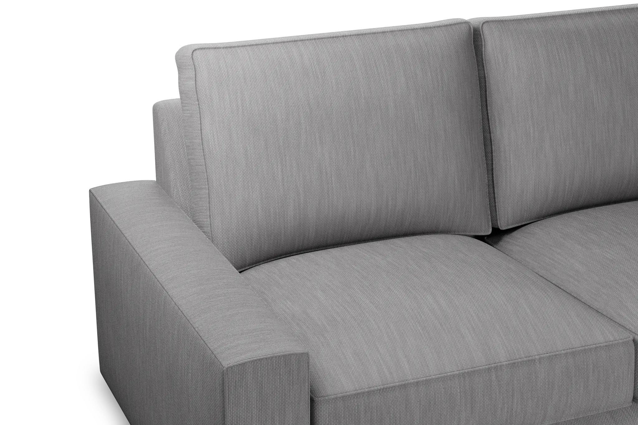 Edgewater Revenue Gray Medium Two-arm Sectional