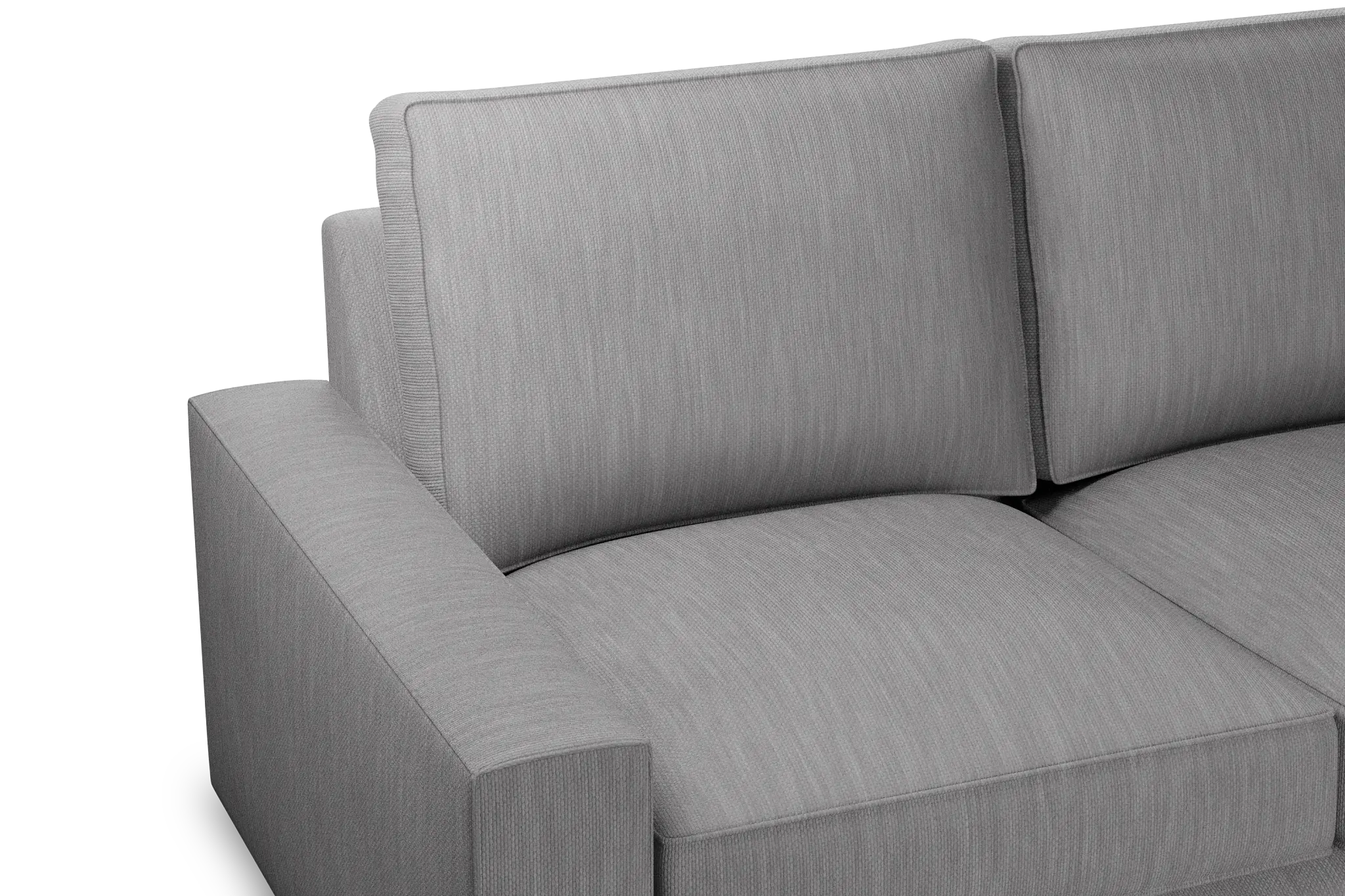 Edgewater Revenue Gray Medium Two-arm Sectional Edgewater Revenue Gray Medium Two-arm Sectional