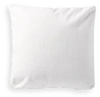 Suave White 20" Accent Pillow