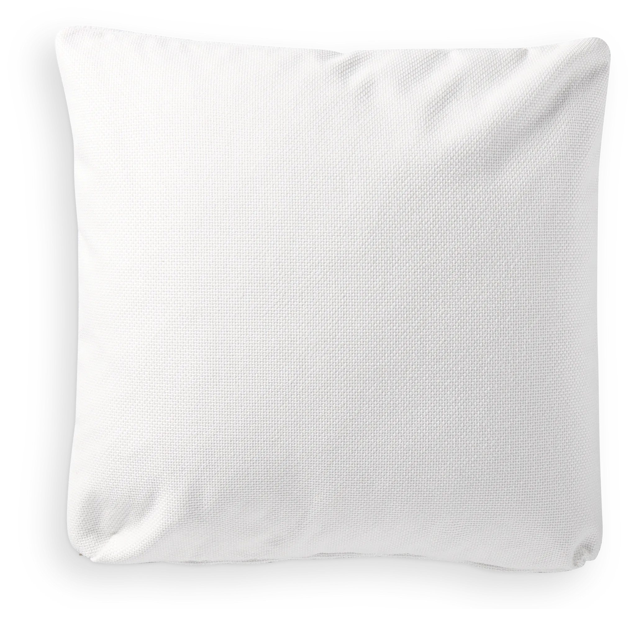 Suave White 20" Accent Pillow