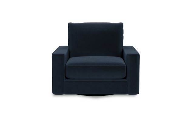 Edgewater Joya Dark Blue Swivel Chair