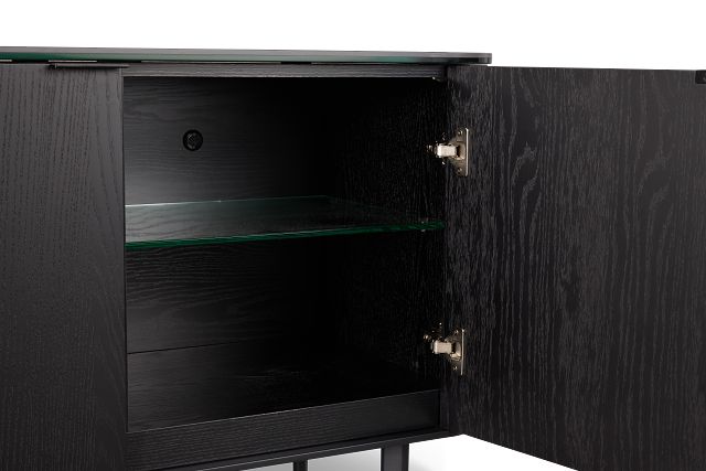Kayden Black Two-door Cabinet