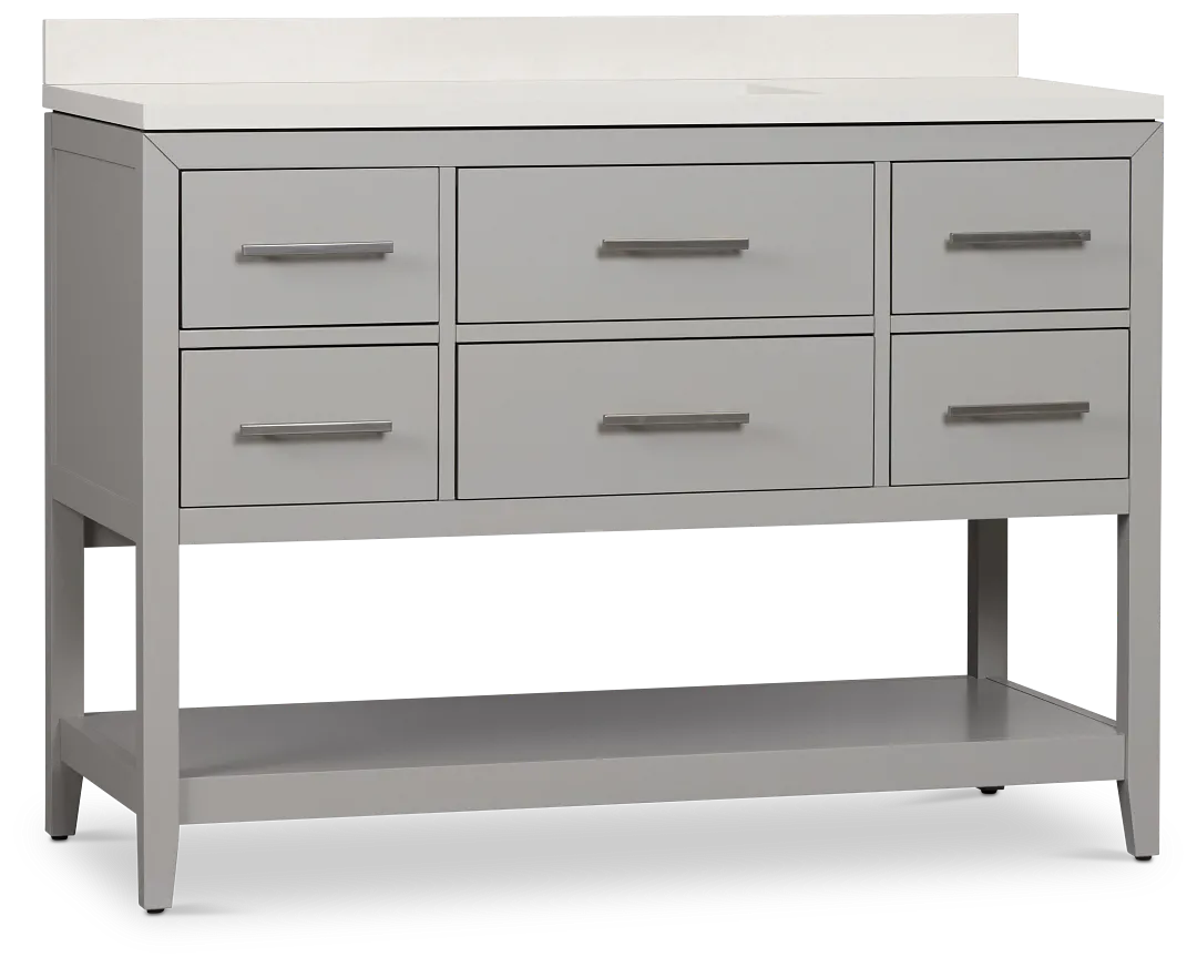Alden Gray 48" Single Bathroom Vanity