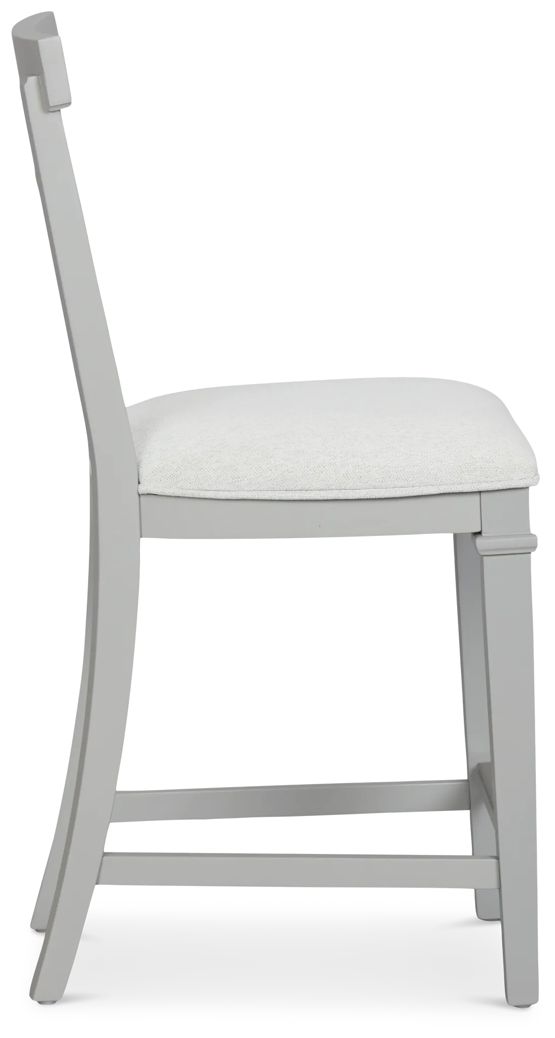 Cape Cod Gray 24" Upholstered Barstool