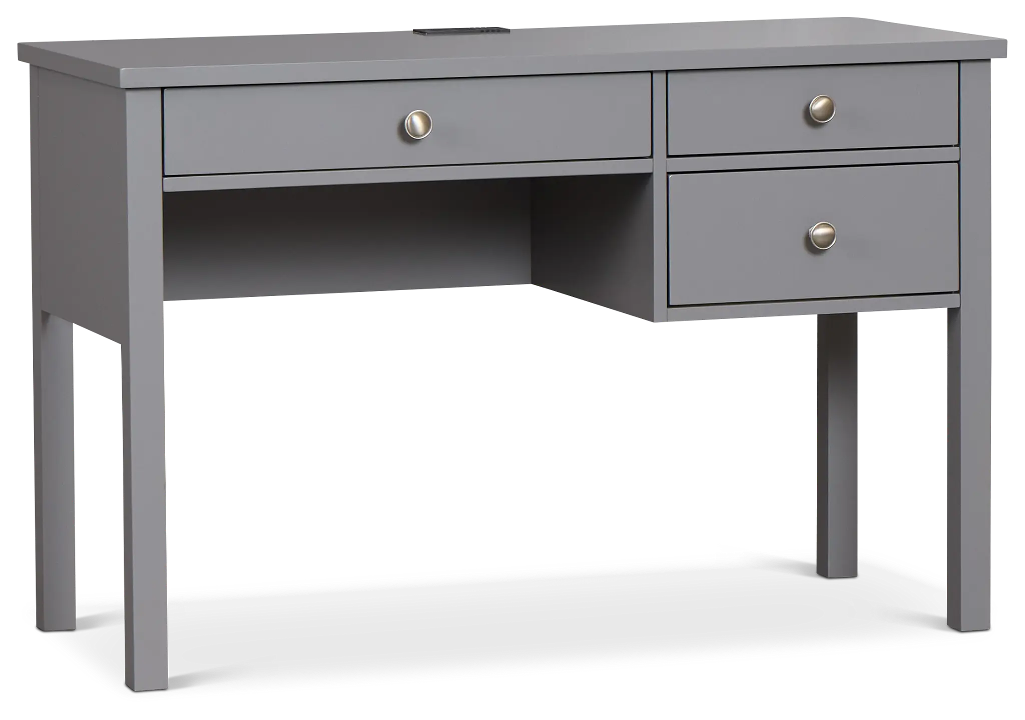 Charleston Gray 3-drawer Desk Charleston Gray 3-drawer Desk