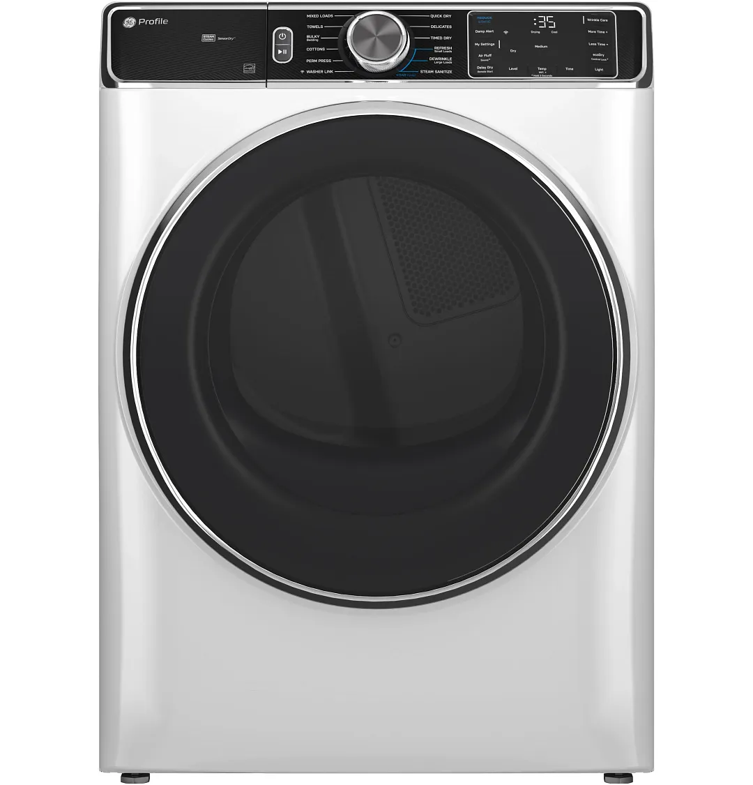 Ge Profile 87 Series White Front Load Electric Dryer