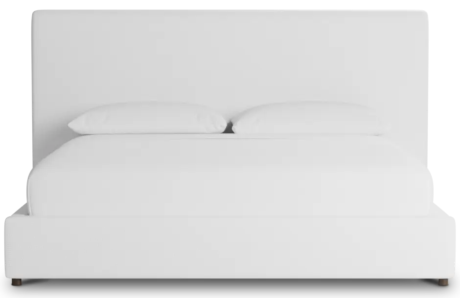 Grayton Suave White 54" Upholstered Platform Bed Grayton Suave White 54" Upholstered Platform Bed