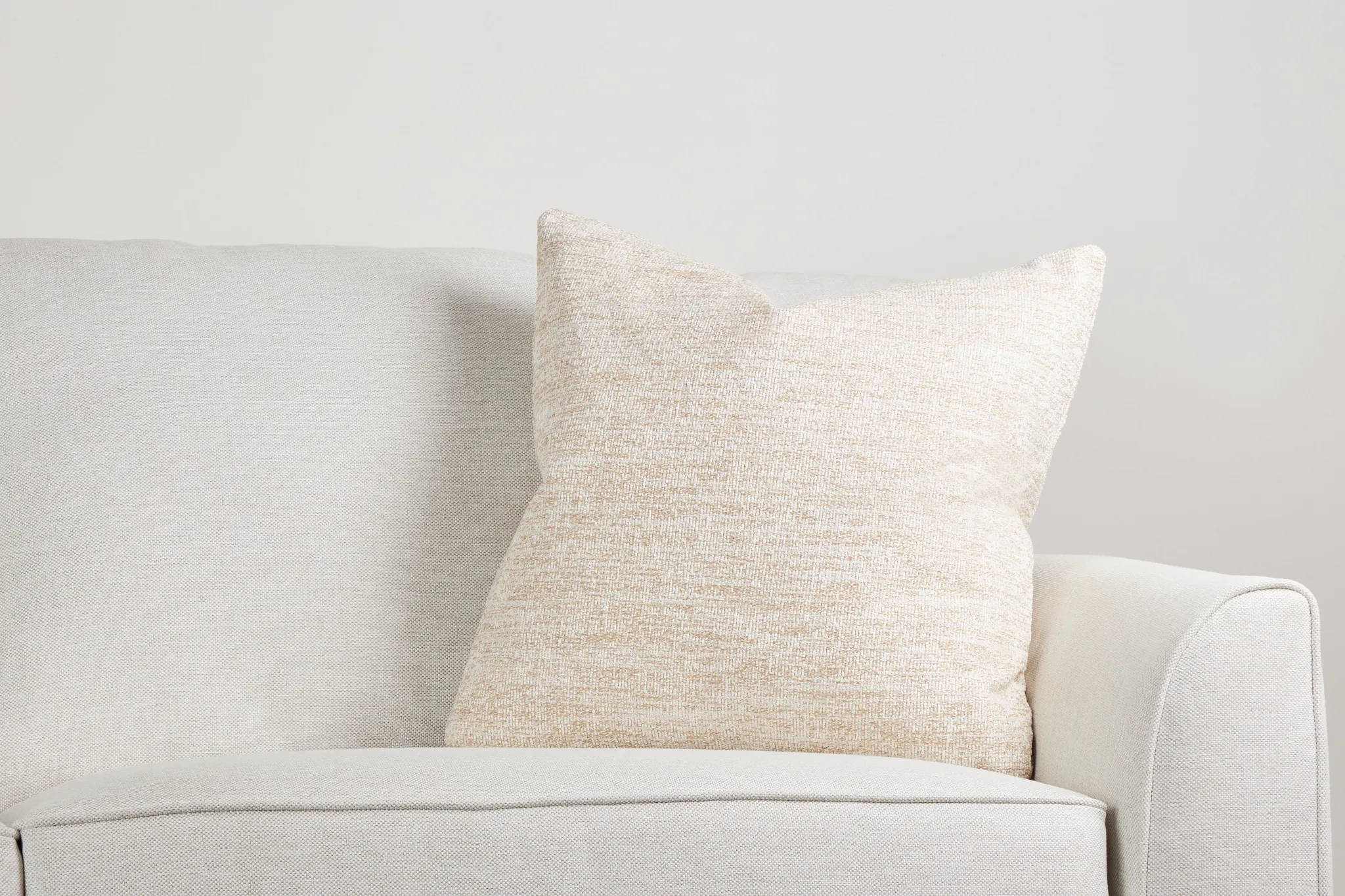 Baxter Taupe 22" Accent Pillow