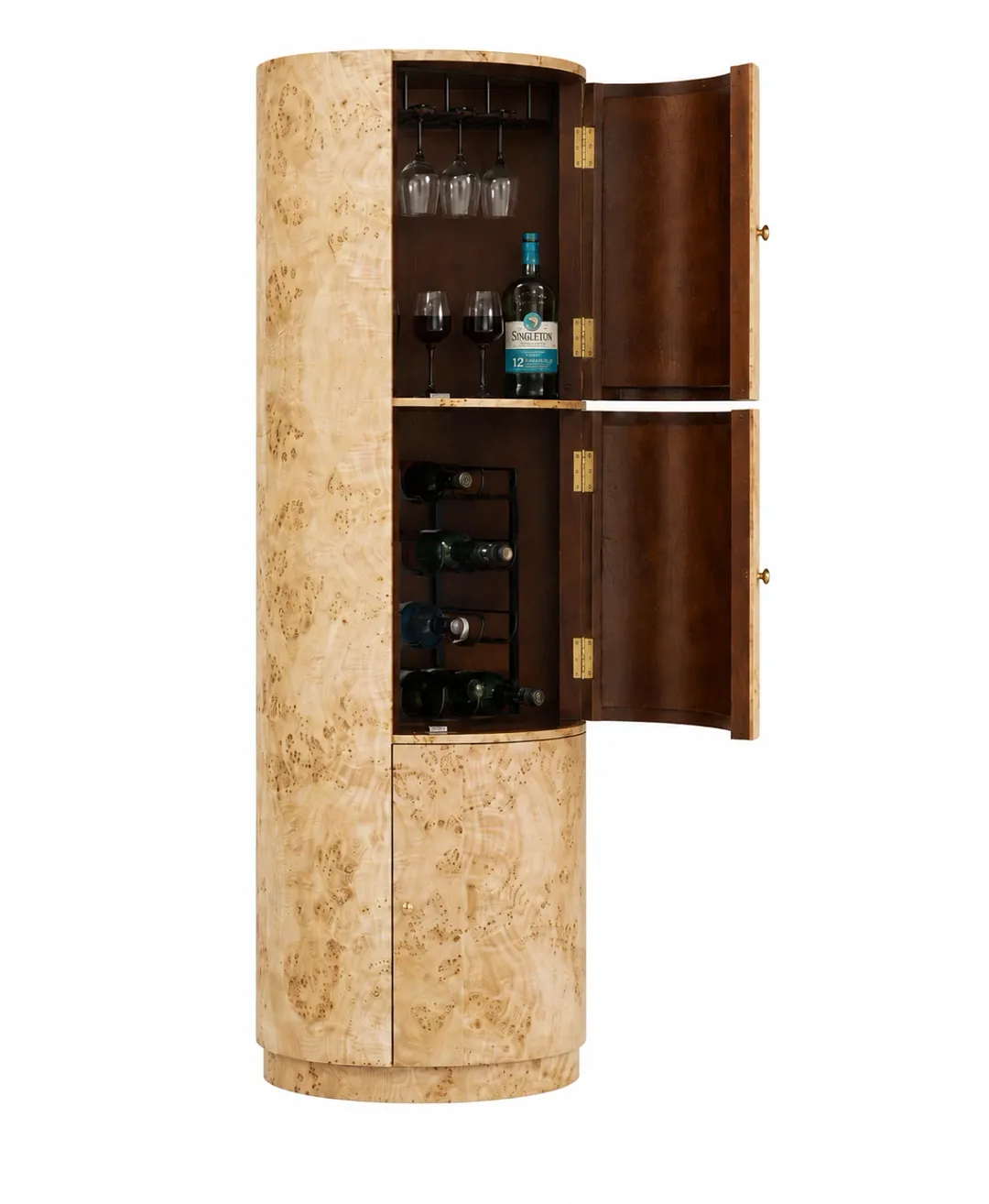 Polly Light Tone Bar Cabinet