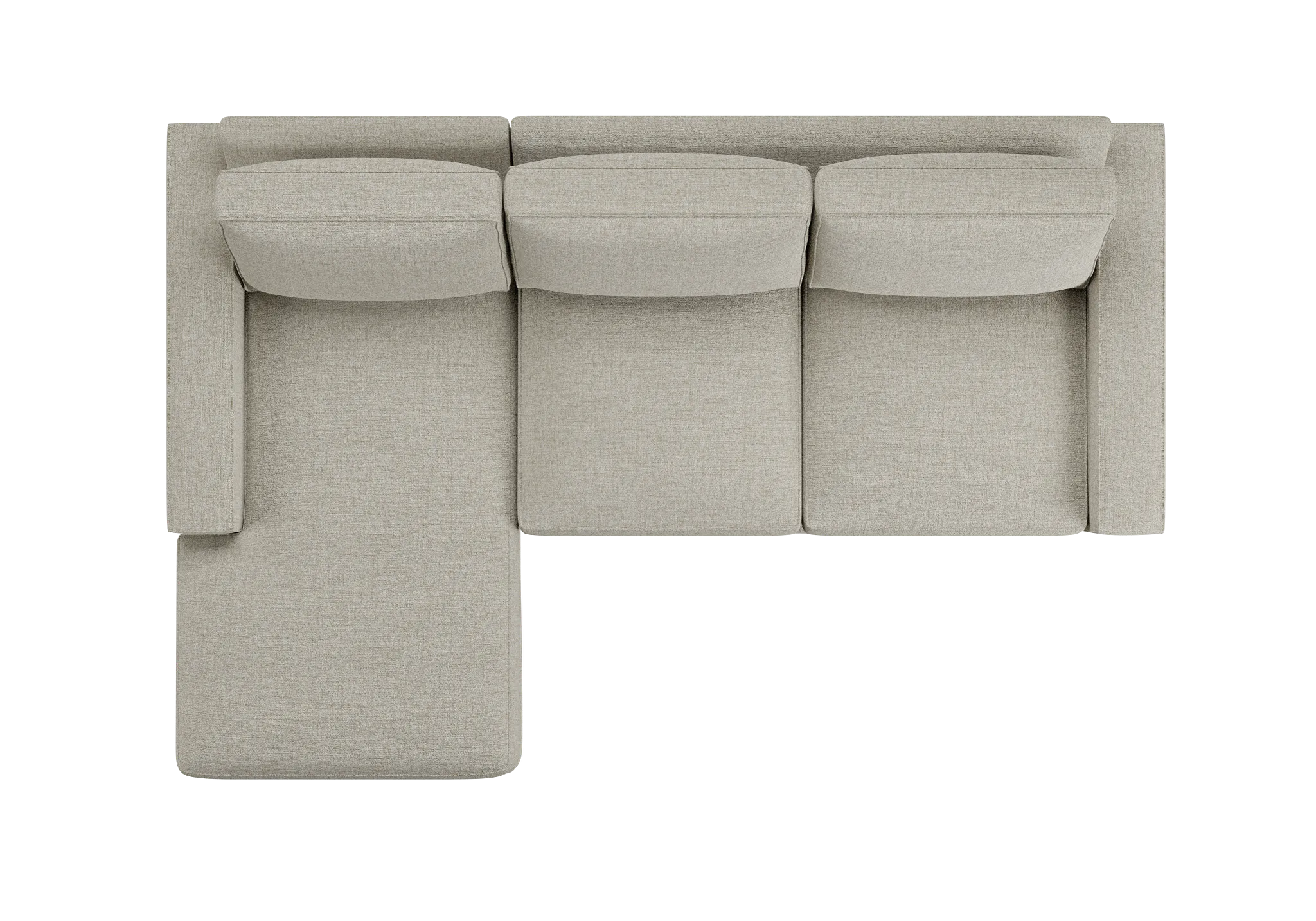 Edgewater Victory Taupe Left Chaise Sectional