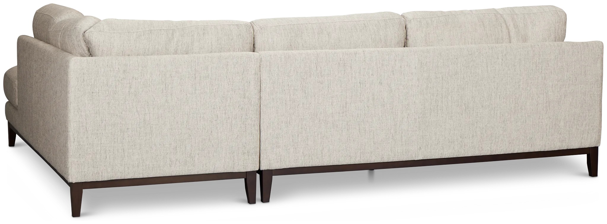 Wesley Gray Fabric Small Right Bumper Sectional