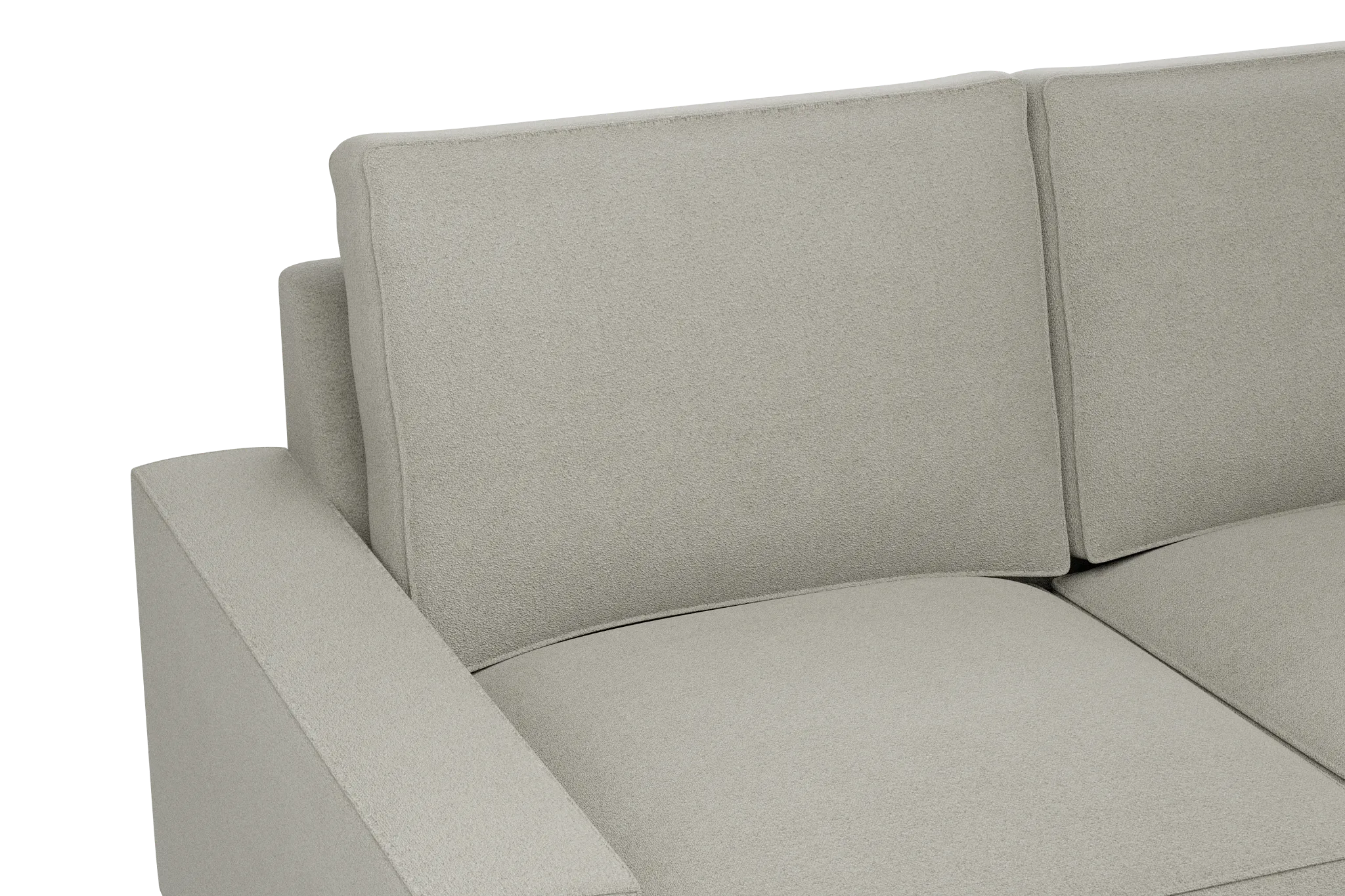 Edgewater Elite Gray Medium Two-arm Sectional