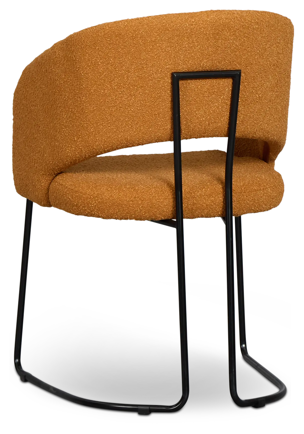 Merrick Dark Orange Round Upholstered Side Chair Merrick Dark Orange Round Upholstered Side Chair