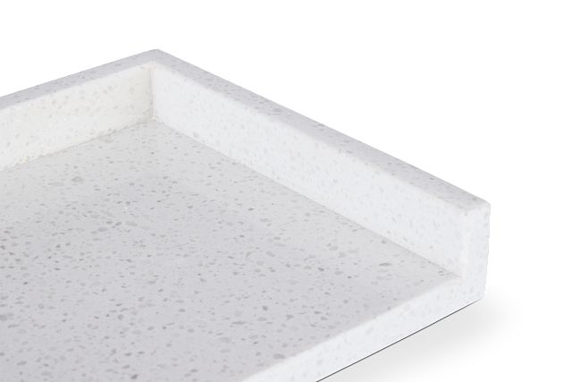 Ludo White Marble Tray