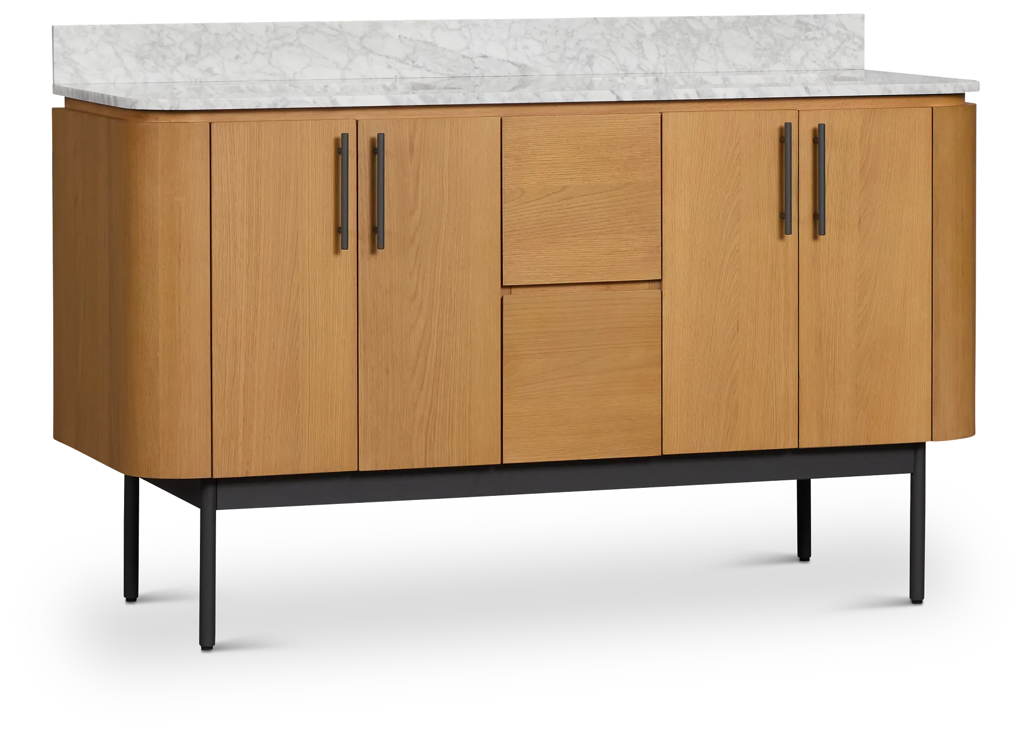 Nomad Light Tone 60" Double Bathroom Vanity