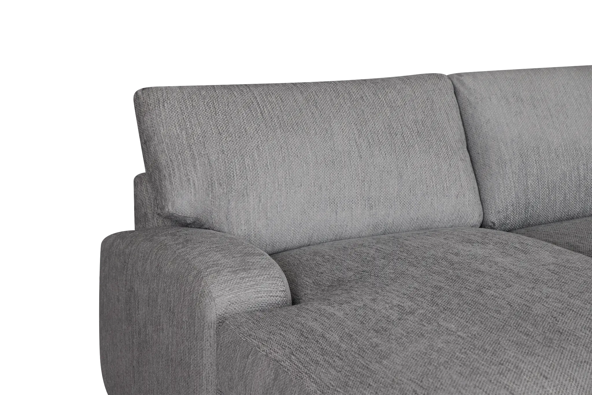 Alpha Light Gray Fabric Left Chaise Sectional Alpha Light Gray Fabric Left Chaise Sectional